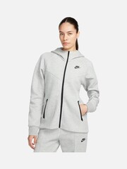 Nike Dark Grey Heather Sportswear Tech Fleece Windrunner Full-Zip Hoodie - Image 1 of 10