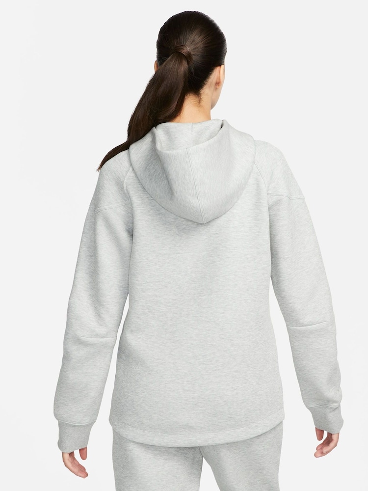 Nike Dark Grey Heather Sportswear Tech Fleece Windrunner Full-Zip Hoodie - Image 2 of 10