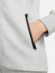 Nike Dark Grey Heather Sportswear Tech Fleece Windrunner Full-Zip Hoodie - Image 4 of 10