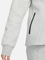 Nike Dark Grey Heather Sportswear Tech Fleece Windrunner Full-Zip Hoodie - Image 6 of 10