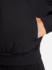 Nike Black Sportswear Chill Loose Full-Zip French Terry Hoodie - Image 6 of 10