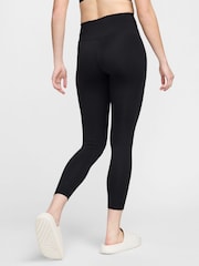 Nike Black One High Waisted 7/8 Leggings - Image 2 of 9