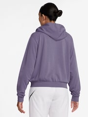 Nike Purple Sportswear Chill Terry Loose Full-Zip French Terry Hoodie - Image 2 of 8