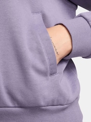Nike Purple Sportswear Chill Terry Loose Full-Zip French Terry Hoodie - Image 4 of 8