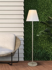 Searchlight Silver Peony White Solar Powered Out Lamp - Image 1 of 4