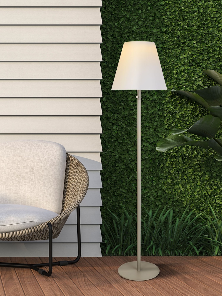 Searchlight Silver Peony White Solar Powered Out Lamp - Image 1 of 4