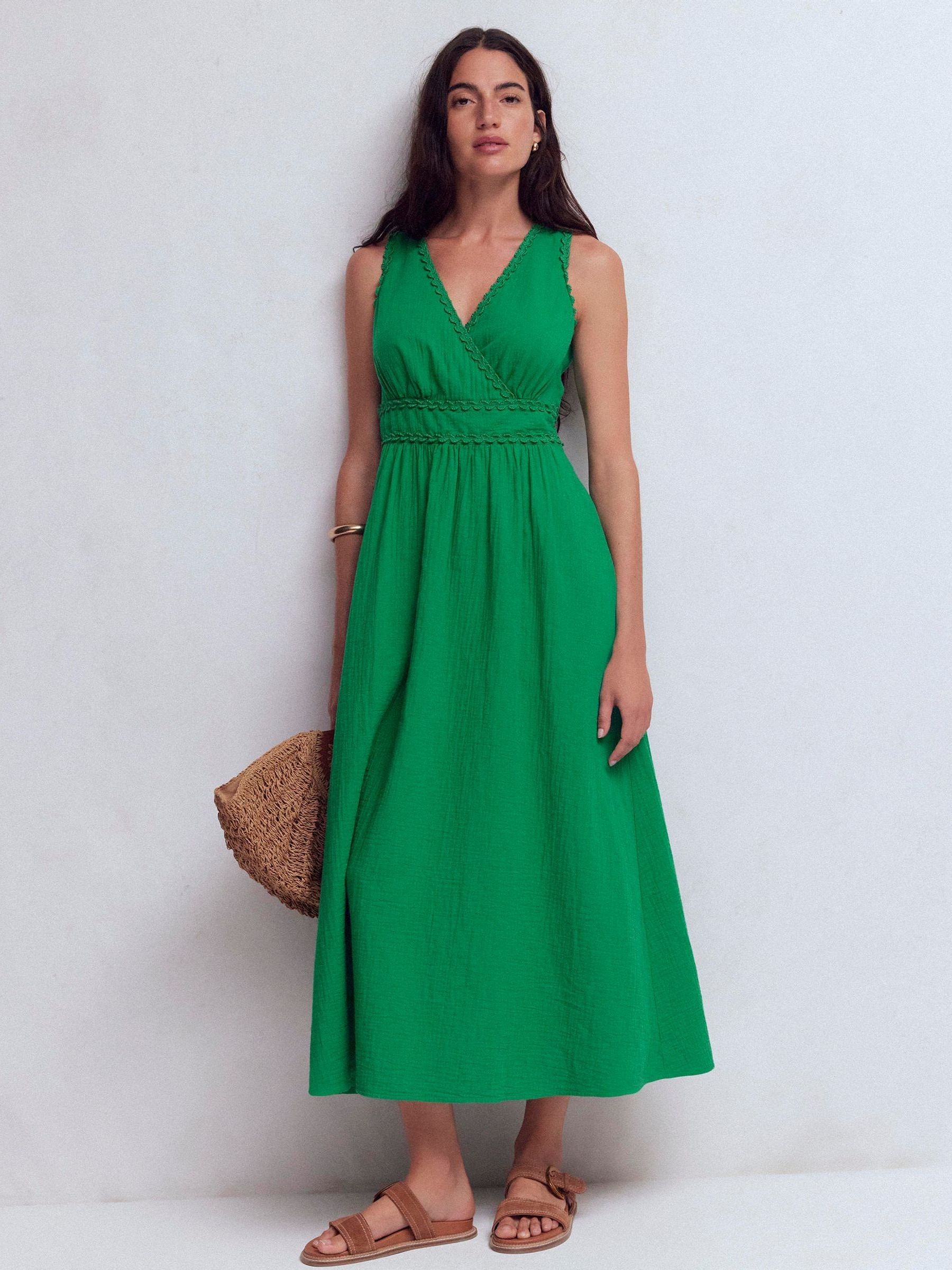 ノリ　BODEN Buy Boden Green Lorna Trim Double Cloth Dress from Next USA