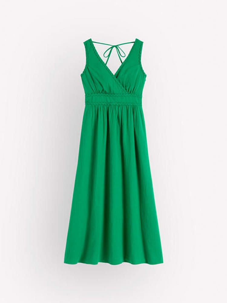 Boden Green Lorna Trim Double Cloth Dress - Image 1 of 1