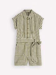 Boden Green Kay Linen Playsuit - Image 5 of 5