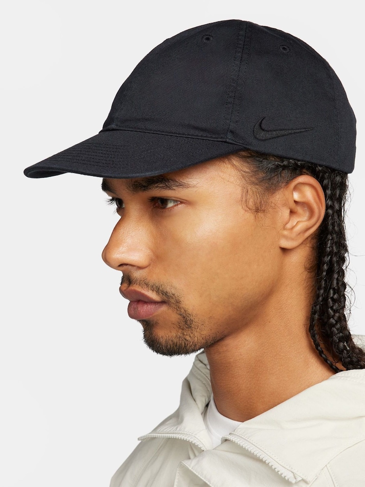 Nike Black Club Unstructured Flat Bill Cap - Image 1 of 8