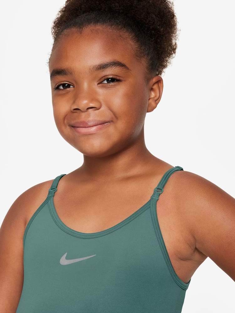 Nike Green Dri-FIT One Unitard Bodysuit Jumpsuit - Image 3 of 3