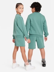 Nike Green Sweatshirt and Shorts Tracksuit Set - Image 7 of 9