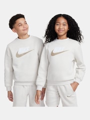 Nike Neutral Sweatshirt and Shorts Tracksuit Set - Image 9 of 10