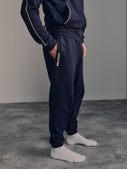 Marineblau - Belstaff Cotton Jersey Joggers - Bild 5 von 5