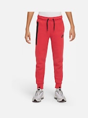 Nike Red Tech Fleece Joggers - Image 3 of 8