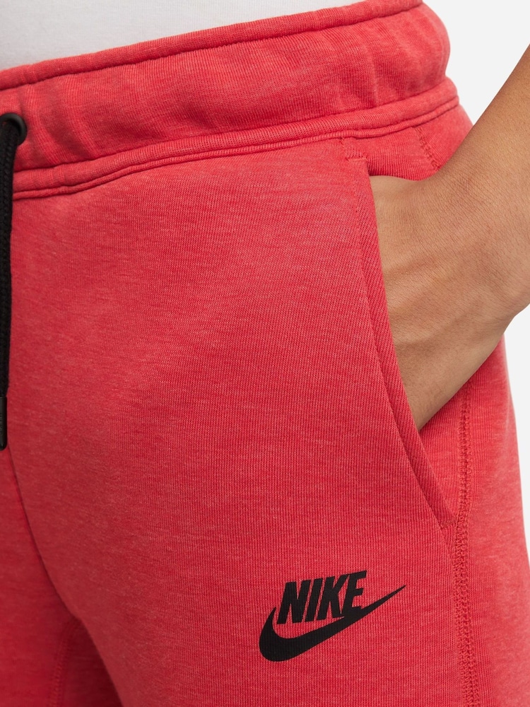 Nike Red Tech Fleece Joggers - Image 7 of 8