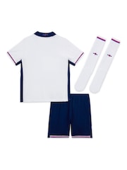 Nike White Blank Dri-FIT England Home Little Kids 3 Piece Football Kit - Image 13 of 15