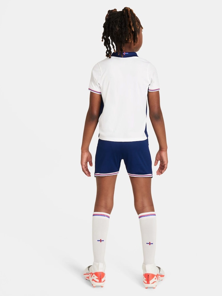 Nike White Blank Dri-FIT England Home Little Kids 3 Piece Football Kit - Image 2 of 15