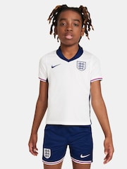 Nike White Blank Dri-FIT England Home Little Kids 3 Piece Football Kit - Image 3 of 15