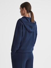 Reiss Navy Jemma Half-Zip Hoodie - Image 5 of 5