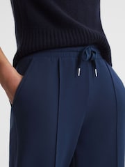 Marineblau - Reiss Jemma Jogginghose mit weitem Bein und Kordelzug - Bild 4 von 5
