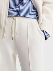 Reiss Ivory Jemma Drawstring Wide Leg Joggers - Image 4 of 5