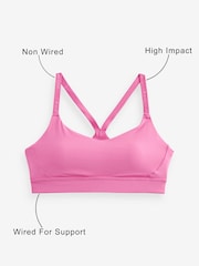 Pink - Medium Impact, Run Crop, Sport-BH - Bild 10 von 10