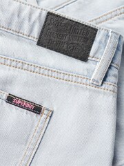 Superdry Blue 100% Cotton Denim Mini Skirt - Image 5 of 6