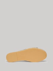 Superdry Black Espadrille Cross Strap Sliders - Image 4 of 6