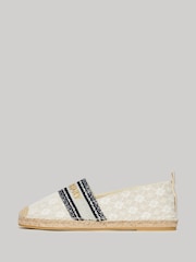 Superdry Cream Canvas Espadrille Overlay Shoes - Image 2 of 5