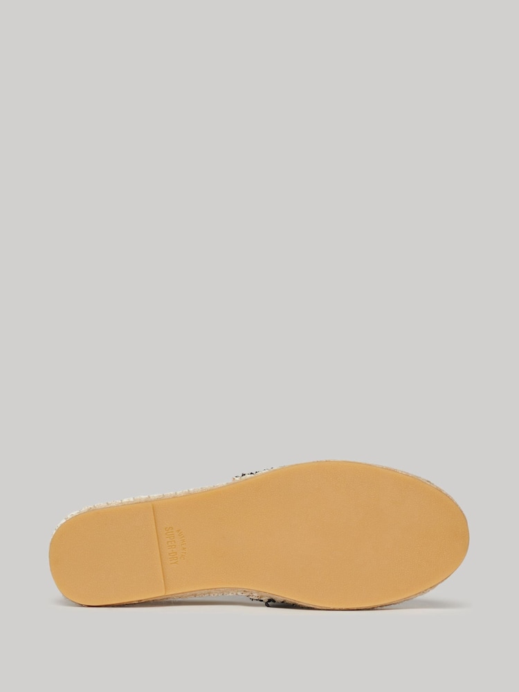 Superdry Cream Canvas Espadrille Overlay Shoes - Image 5 of 5