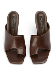 Tony Bianco Brown Metro Heeled Sandals - Image 5 of 5