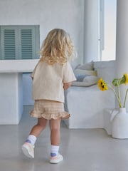 Pale Pink Ice Cream 100% Cotton Frill Short Set (3mths-7yrs) - Image 2 of 6