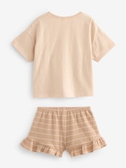 Pale Pink Ice Cream 100% Cotton Frill Short Set (3mths-7yrs) - Image 5 of 6