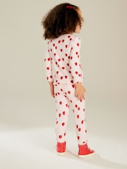 Pink Strawberry Rib Leggings (3mths-7yrs) - Image 3 of 7