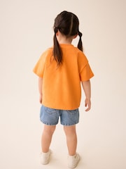 Orange Cloud Character Short Sleeve T-Shirt (3mths-7yrs) - Image 3 of 7