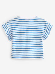 أزرق خطوط فراولة - Short Sleeve T-Shirt (3mths-7yrs) - صورة 6 من 7