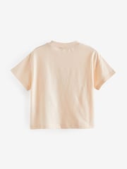 Pale Pink Crochet Sunglasses Short Sleeve T-Shirt (3mths-7yrs) - Image 6 of 7