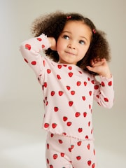 Pink Cotton Rich Long Sleeve Rib T-Shirt (3mths-7yrs) - Image 1 of 7