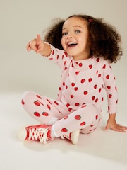 Pink Cotton Rich Long Sleeve Rib T-Shirt (3mths-7yrs) - Image 4 of 7