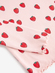 Pink Cotton Rich Long Sleeve Rib T-Shirt (3mths-7yrs) - Image 7 of 7