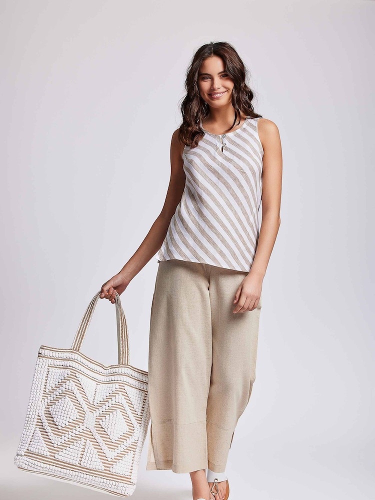 Iconique Mallorca 100% Cotton Beach White Bag - Image 2 of 4