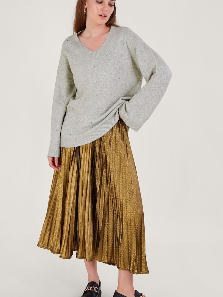 Monsoon Grey Han Heatseal Embellished Jumper - Image 2 of 4