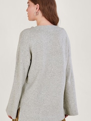 Monsoon Grey Han Heatseal Embellished Jumper - Image 3 of 4