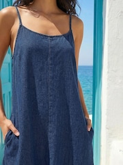 Roman Blue Strappy A-Line Maxi Dress - Image 4 of 4