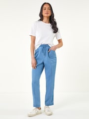 Roman Blue Petite Stretch Denim Trousers - Image 2 of 5