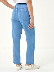Roman Blue Petite Stretch Denim Trousers - Image 3 of 5