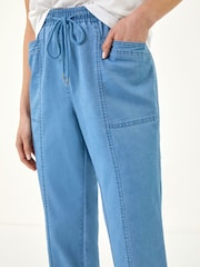 Roman Blue Petite Stretch Denim Trousers - Image 5 of 5