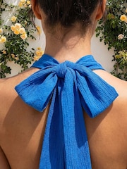 Roman Shirred Halter Neck Midi Dress - Imagen 4 de 4