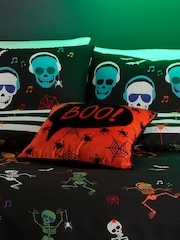 Appletree Orange Bedlam Orange Boo Luxe Velvet Filled Cushion - Image 1 of 5